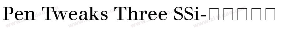 Pen Tweaks Three SSi字体转换